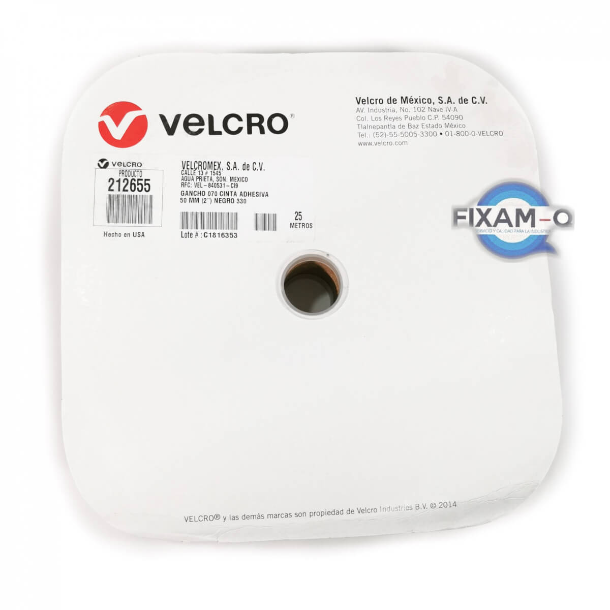 212656-50 (Velcro) Felpa con Adhesivo 50 mm x 25 mts